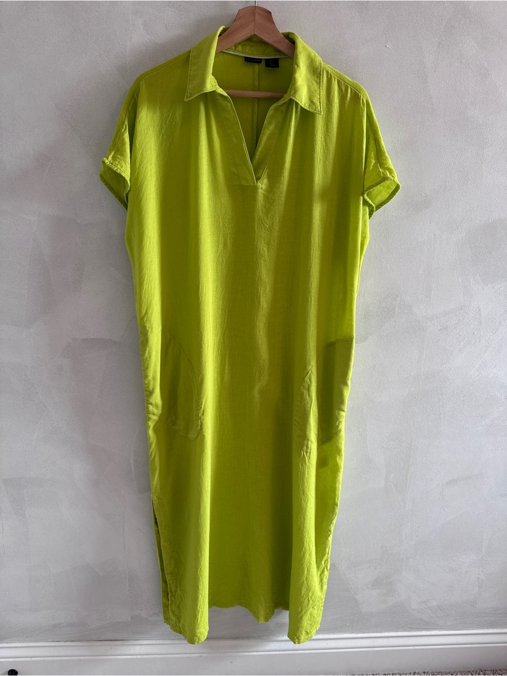 Tahari - Neon Lime Swim Cover-Up Dress